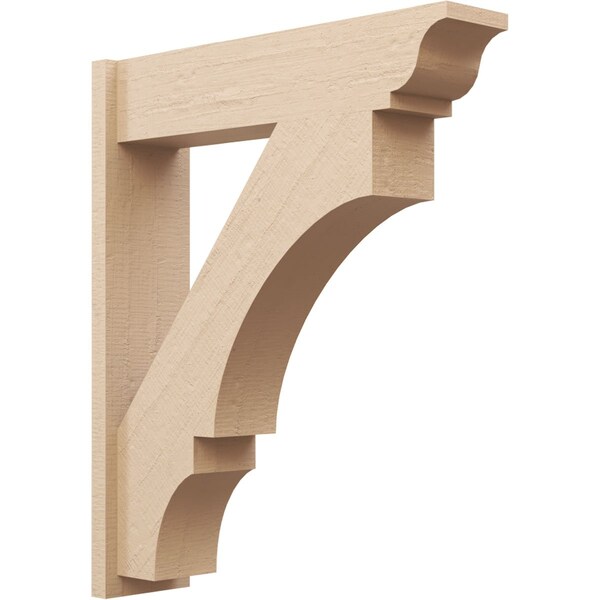 Ekena Millwork 7 1/2-in W x 30-in D x 36-in H Balboa Trad Rough Cedar Woodgrain TimberThane Outlooker, Primed Tan OUTUR075X30X36BOA04RCPR - main
